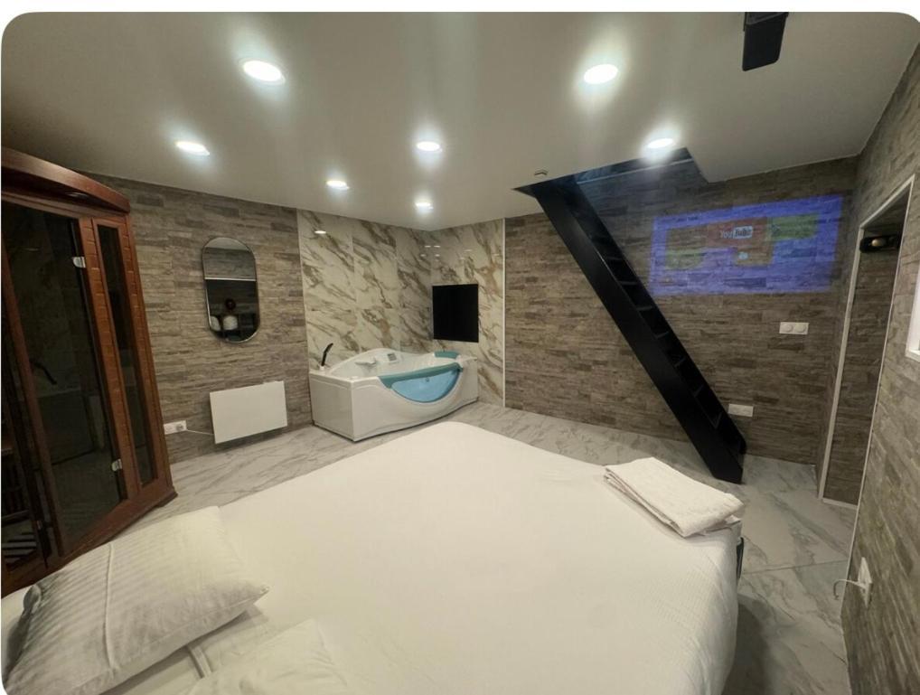 Maison Appartement Triplex Avec Jacuzzi Et Sauna Сент-Этьен Экстерьер фото